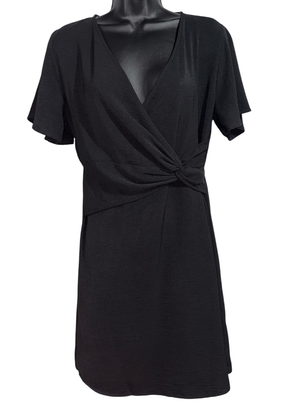 GILLI Black Short Sleeve Dress
